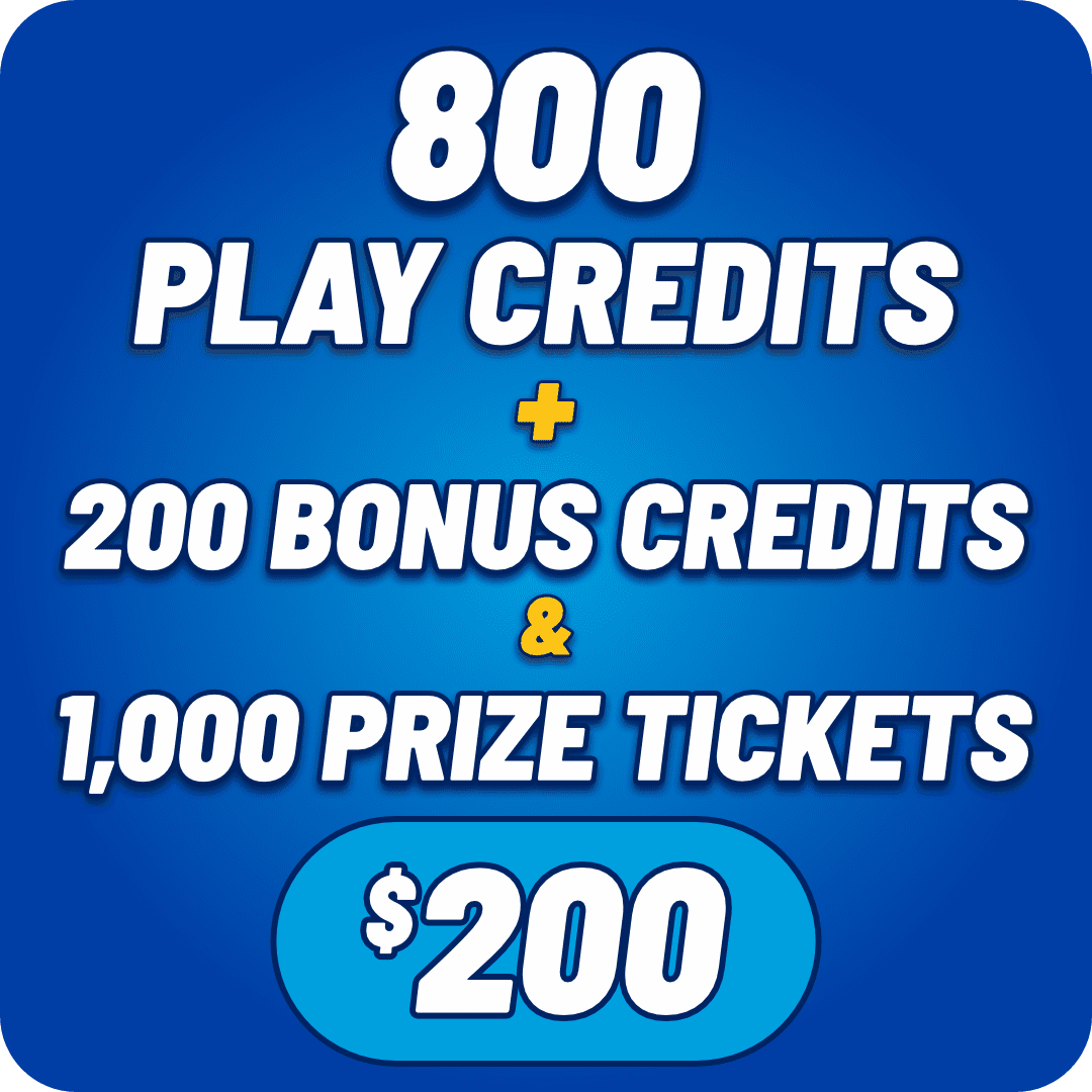 1,000 Play Credits + 1,000 Prize Tickets