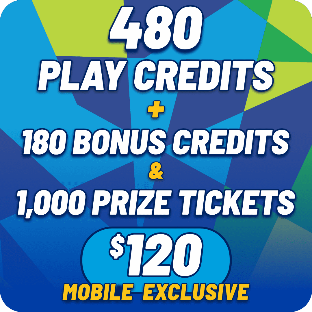 660 Play Credits + 1,000 Prize Tickets